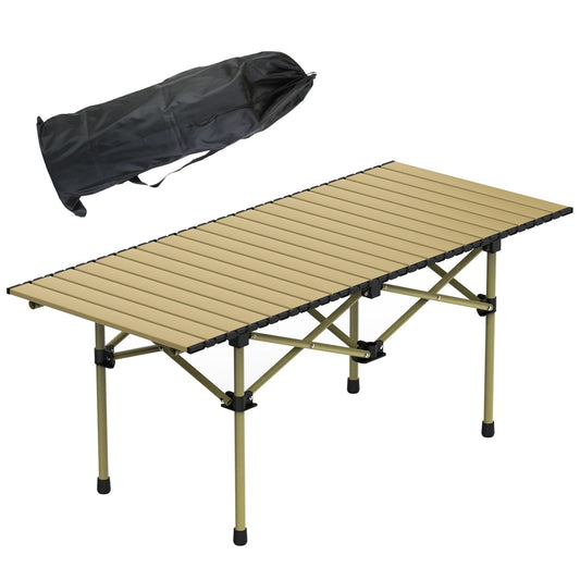Carbon Steel Roll Up Camping Table Heavy Duty
