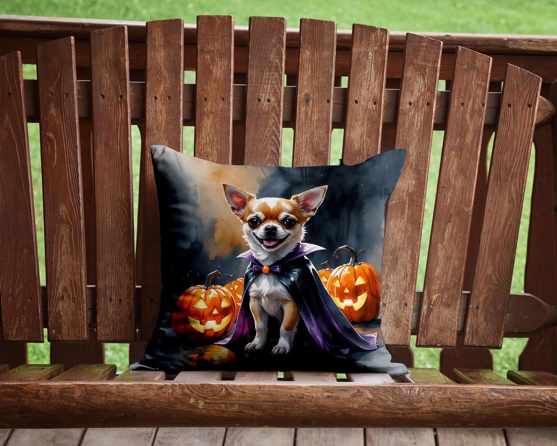 Chihuahua Halloween Pillow