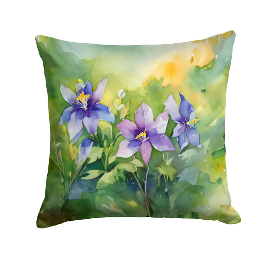 Colorado Columbine Throw Pillow