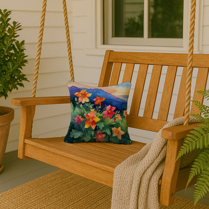 Colorado Rocky Mountain Columbine Pillow
