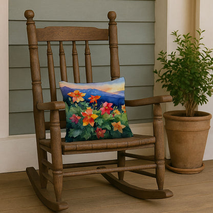 Colorado Rocky Mountain Columbine Pillow