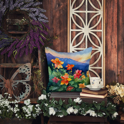 Colorado Rocky Mountain Columbine Pillow