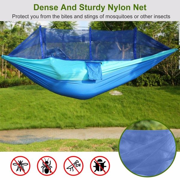 Double Camping Hammock With Mosquito Net Nylon