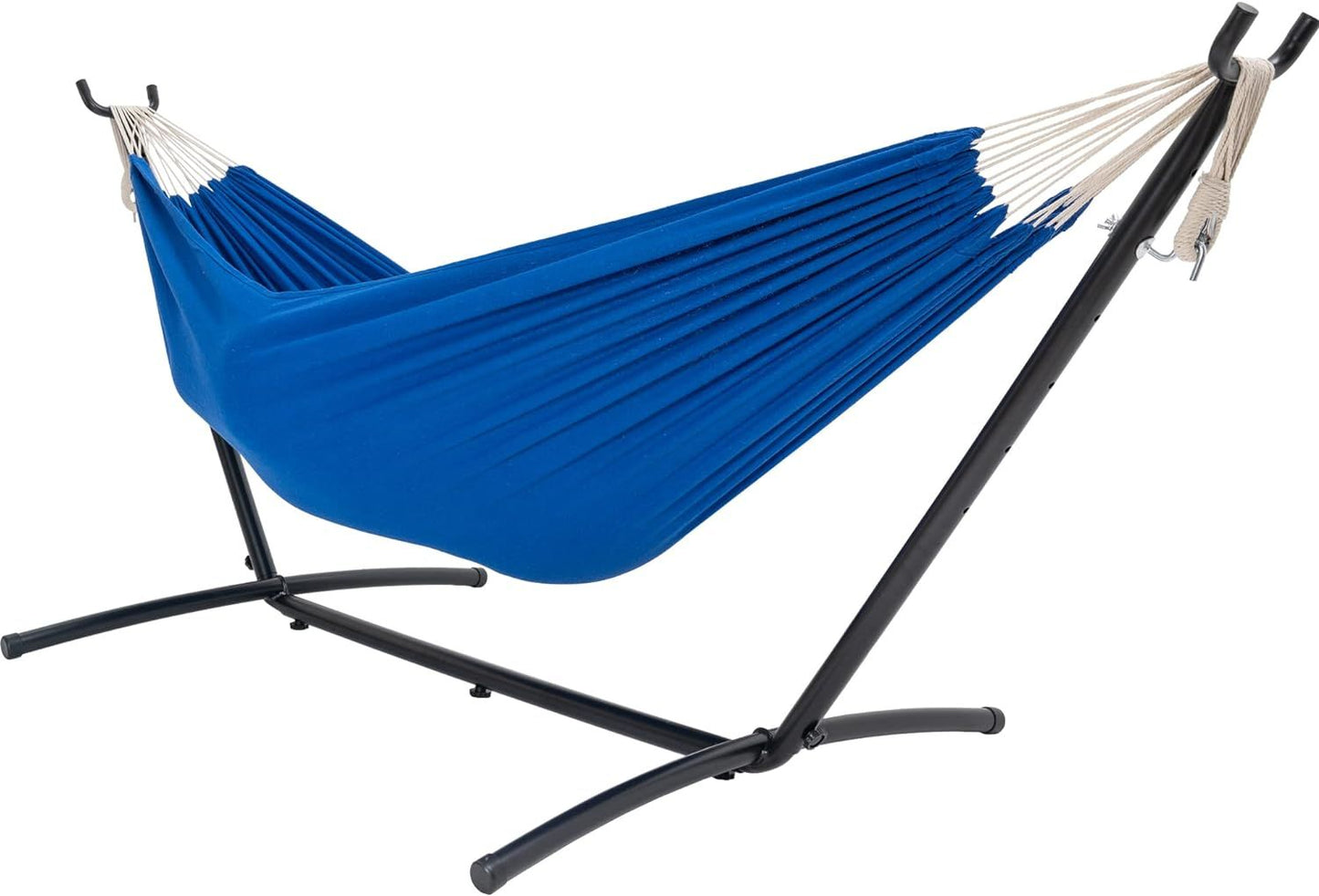 Double Hammock with Steel Stand: Portable with Pillow & Carrying Case 450lbs