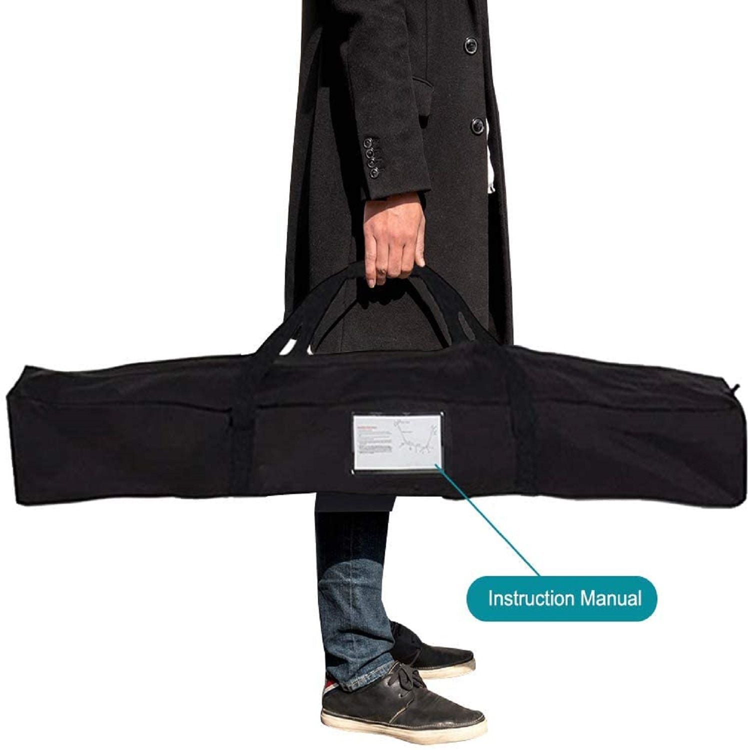 Double Hammock with Steel Stand: Portable with Pillow & Carrying Case 450lbs