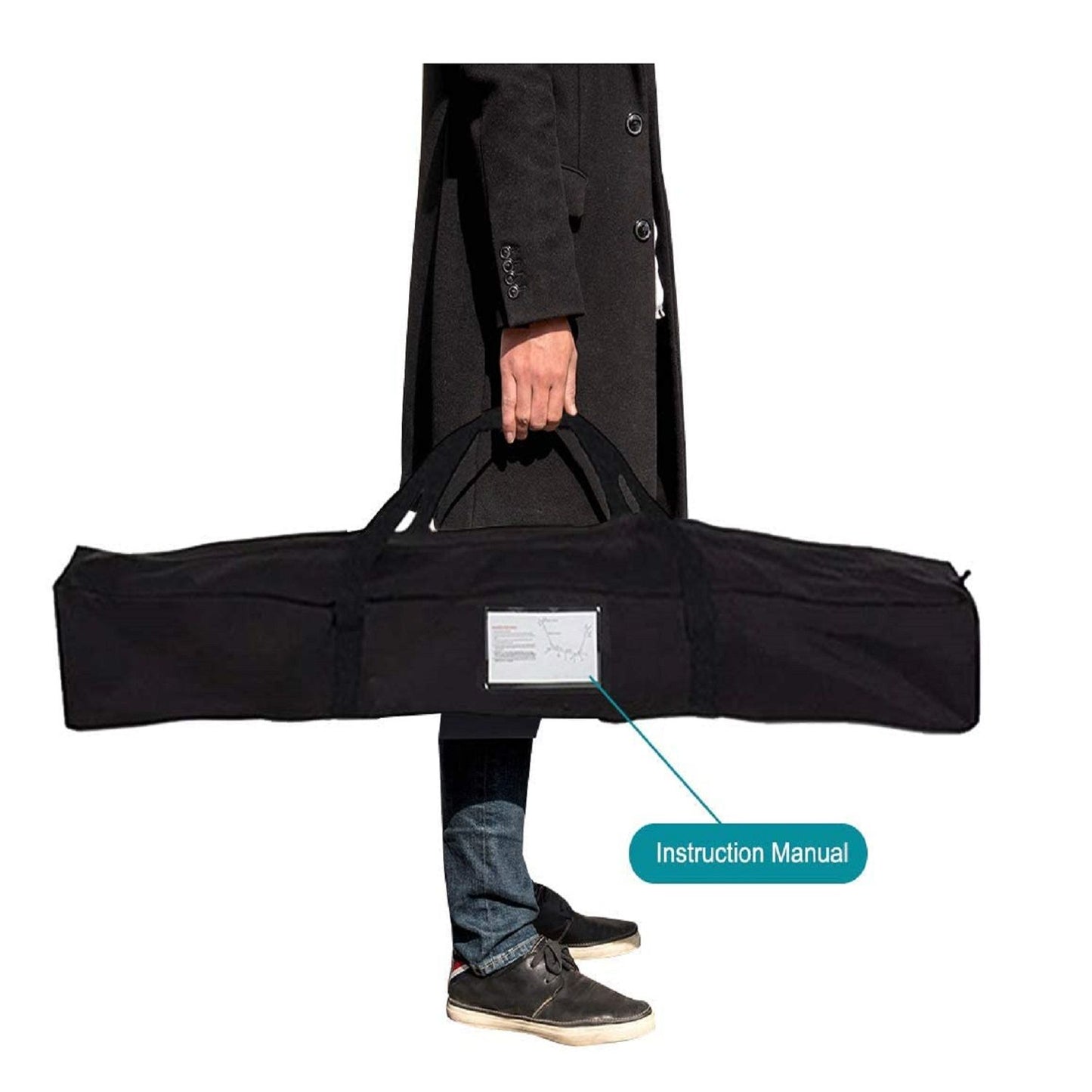 Double Hammock with Steel Stand: Portable with Pillow & Carrying Case 450lbs