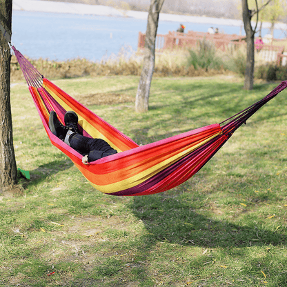 Double Hanging Hammock Bed Swing Chair