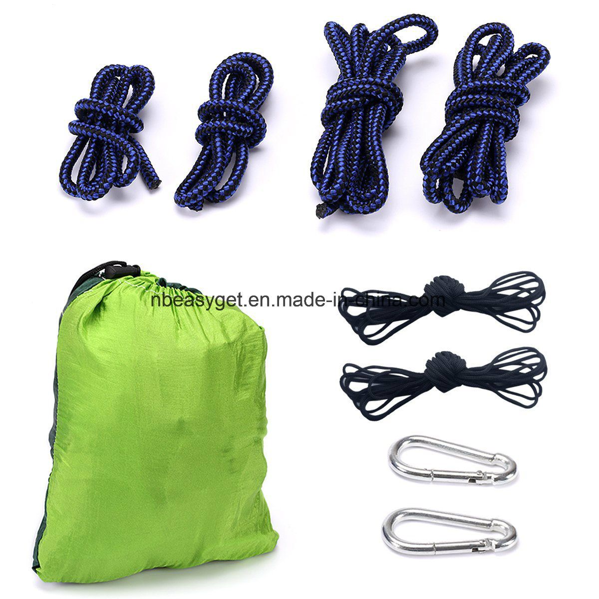 Double Nylon Camping Hammock With Mosquito Net