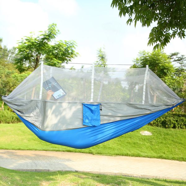 Double Portable Camping Hammock With Mosquito Net