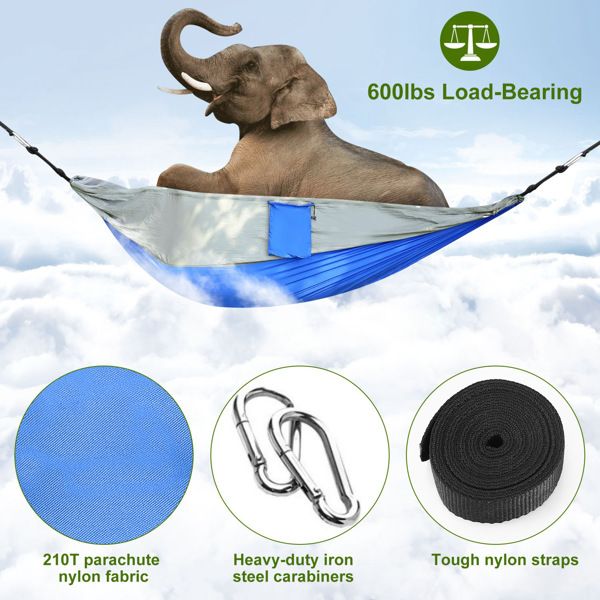Double Portable Camping Hammock With Mosquito Net