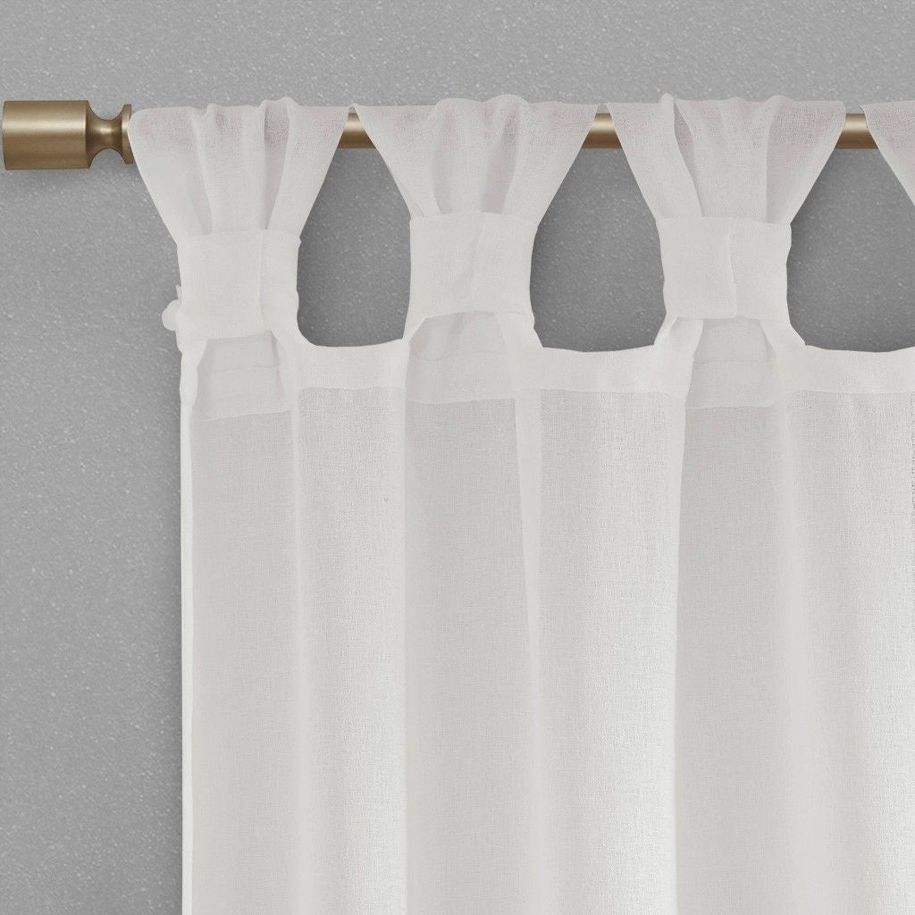 Floral Tab Top Light Filtering Curtain Panel