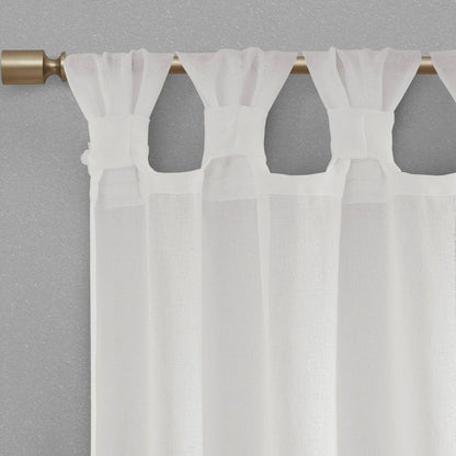 Floral Tab Top Light Filtering Curtain Panel