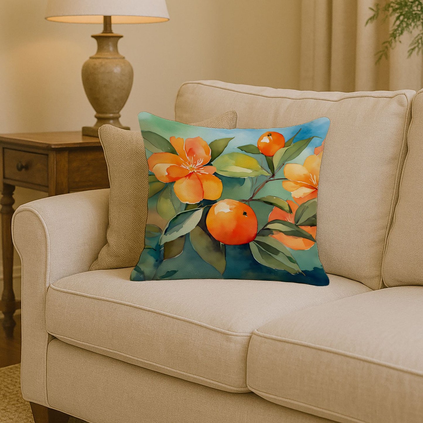 Florida Orange Blossom Pillow
