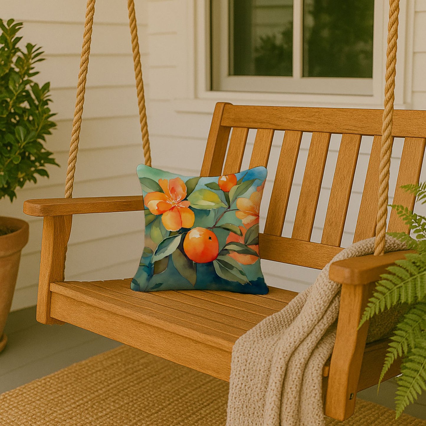 Florida Orange Blossom Pillow