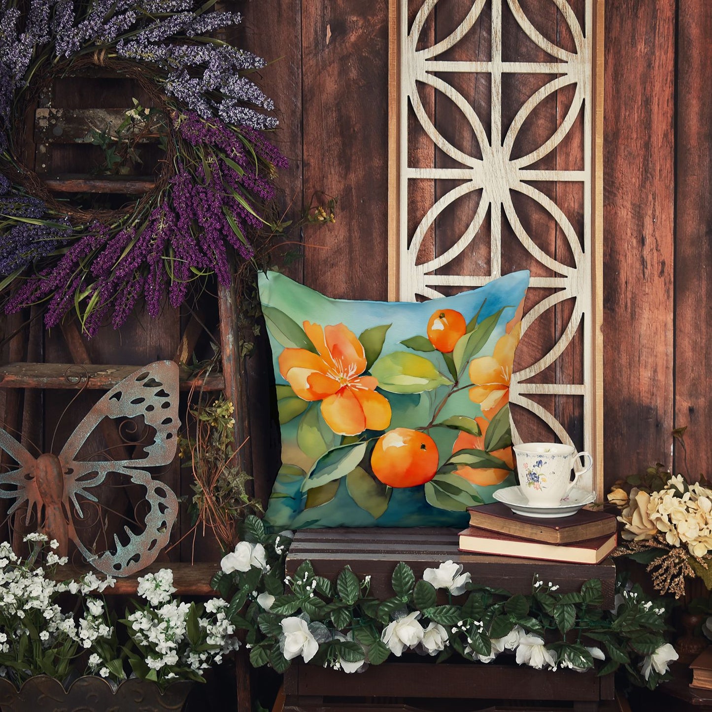 Florida Orange Blossom Pillow