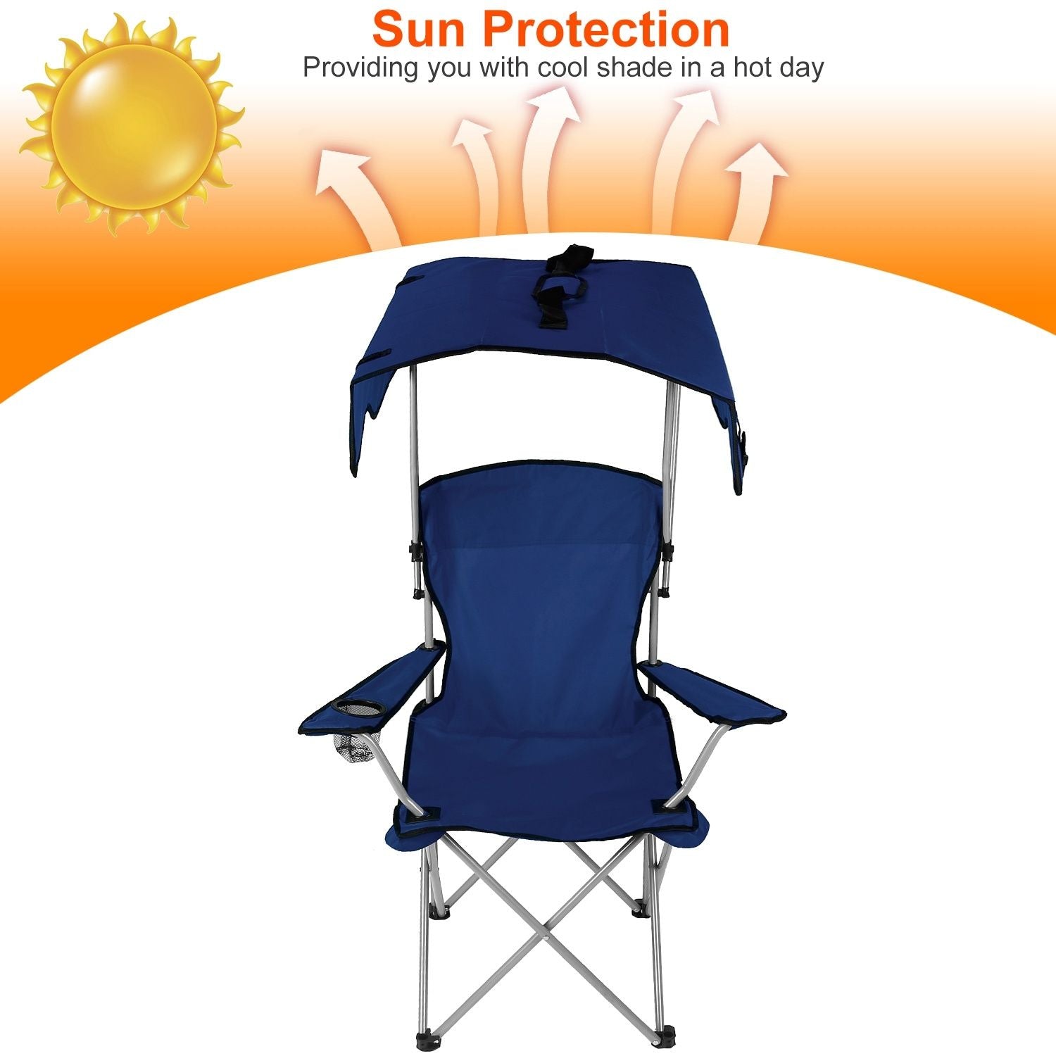 Foldable Beach Canopy Chair 330lb