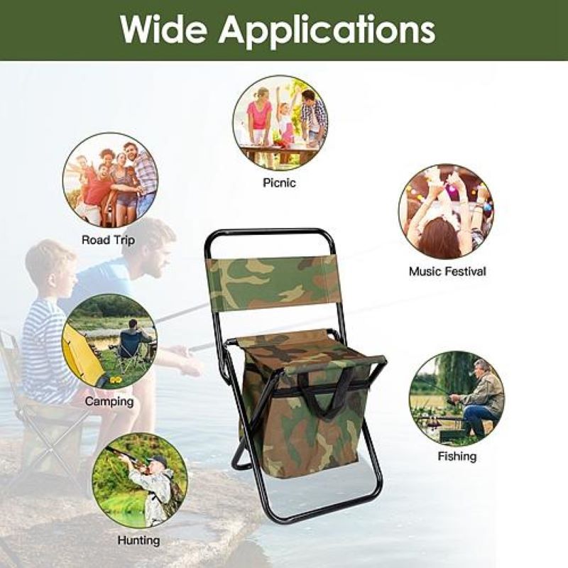 Foldable Fishing Chair With Backrest