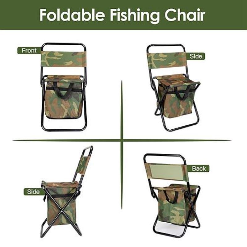 Foldable Fishing Chair With Backrest