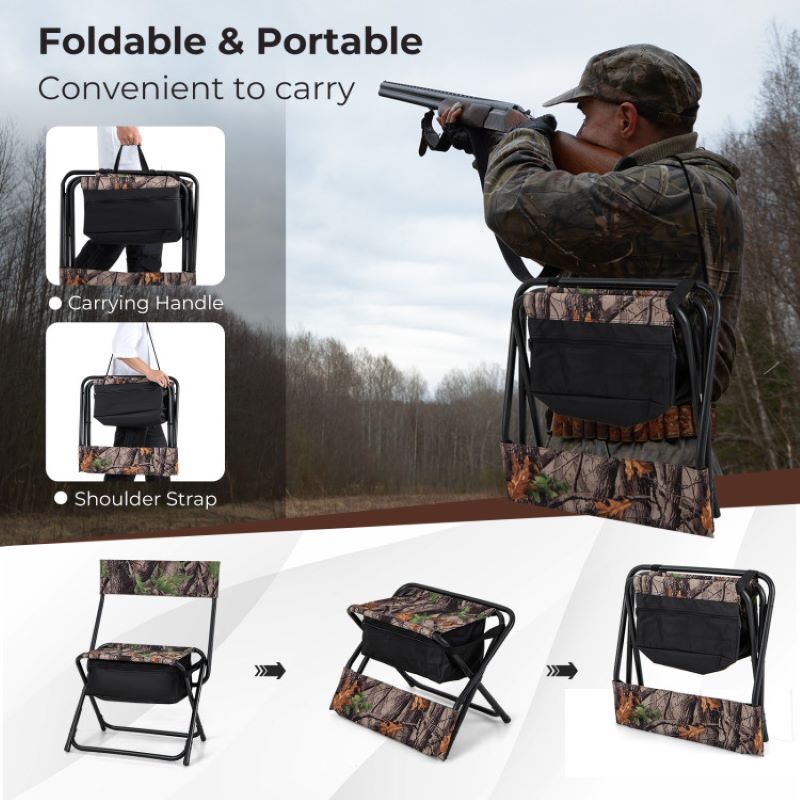 Foldable Fishing Chair With Backrest