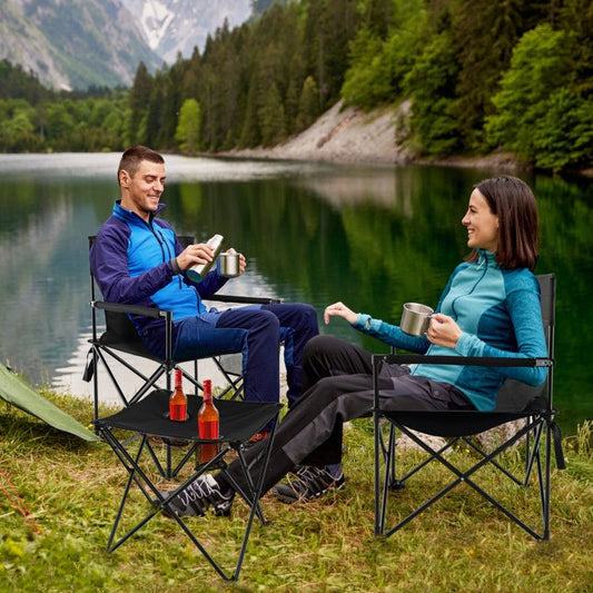 Folding Camping Chair Table Set