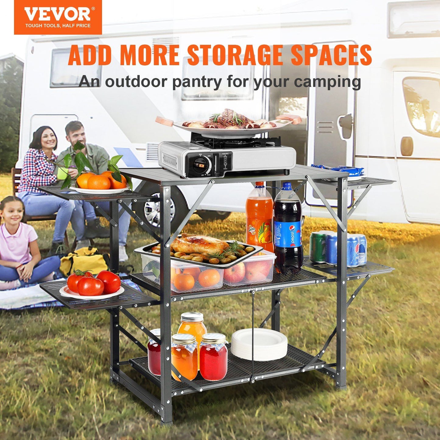 Folding Camping Kitchen Table 