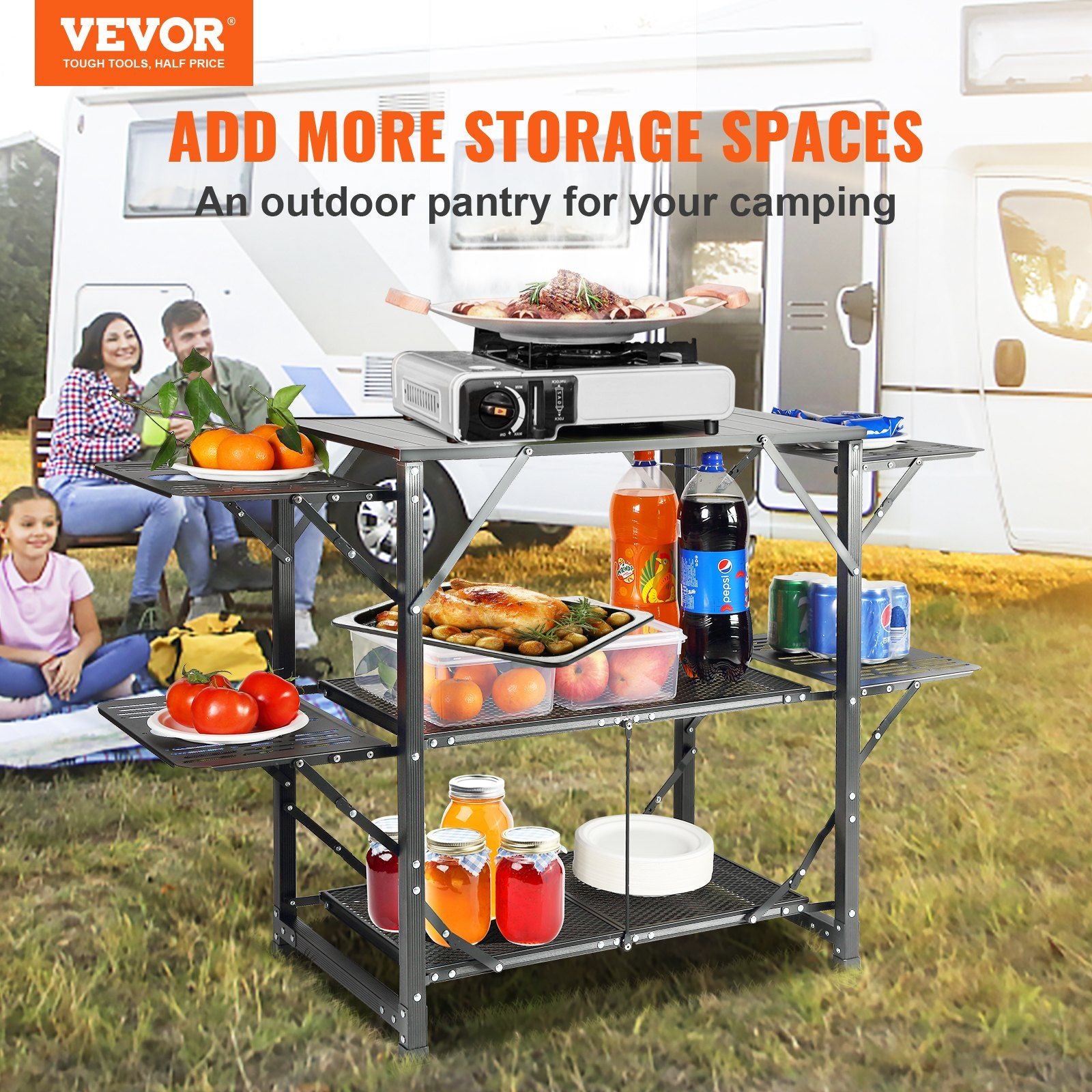 Folding Camping Kitchen Table 