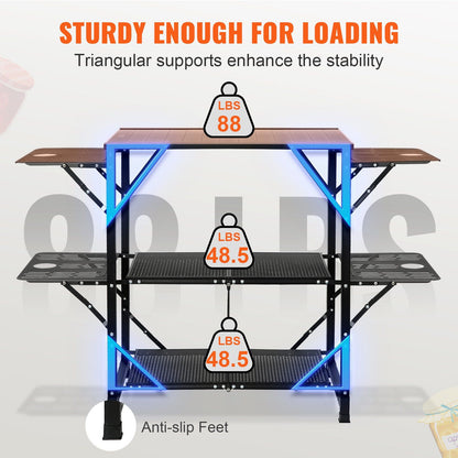 Folding Camping Kitchen Table 