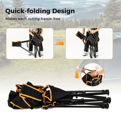 Folding Camping Lounge Chair With Footrest
