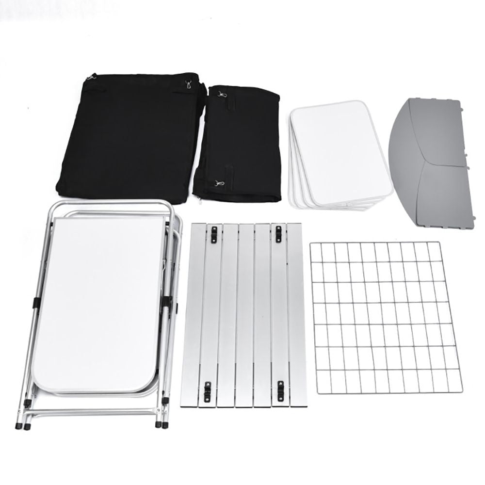 Folding Camping Table With Storage Organizer