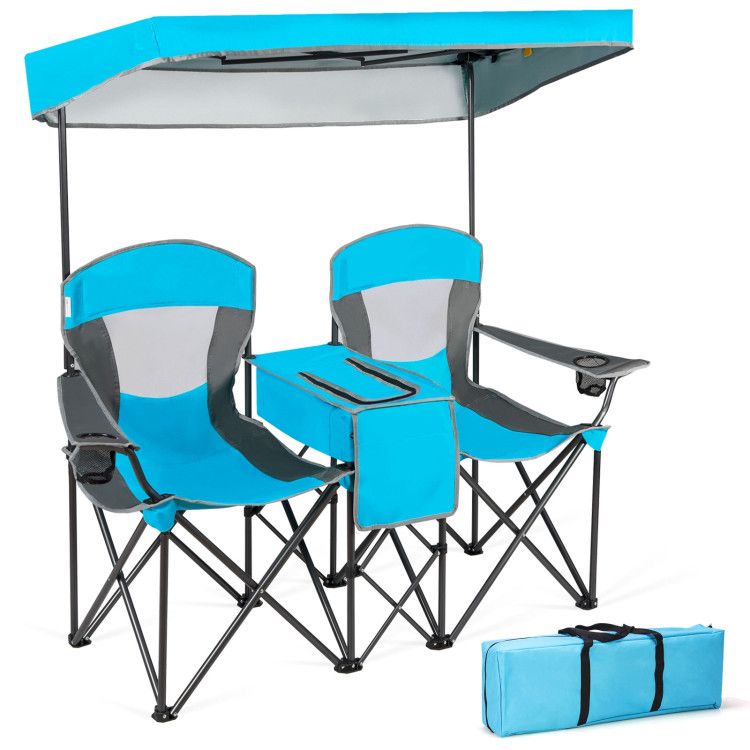 Folding Canopy Camping Chairs Two Person