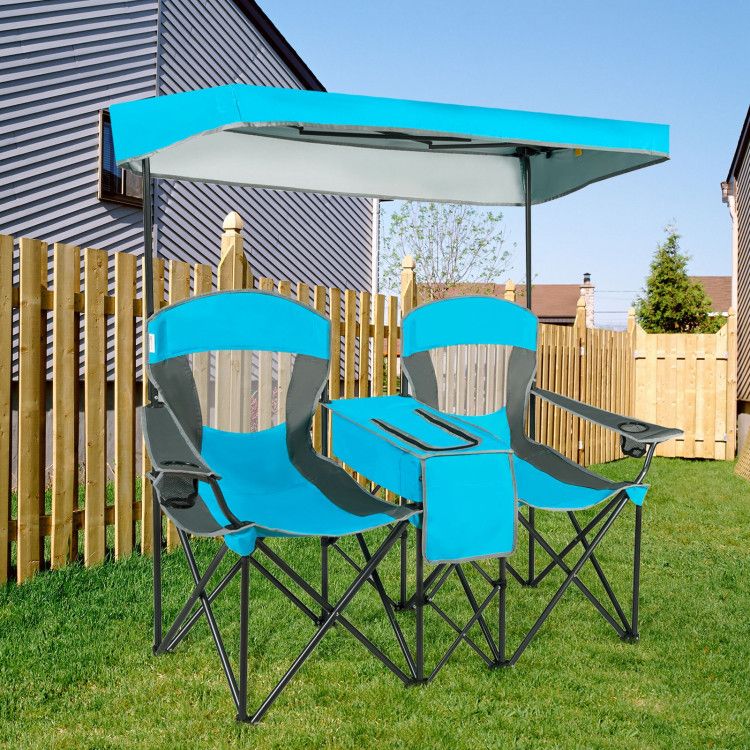Folding Canopy Camping Chairs Two Person
