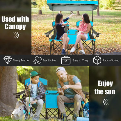 Folding Canopy Camping Chairs Two Person
