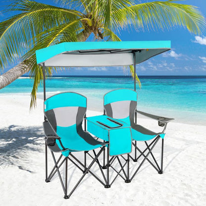 Folding Canopy Camping Chairs Two Person