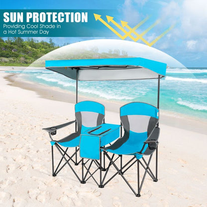 Folding Canopy Camping Chairs Two Person