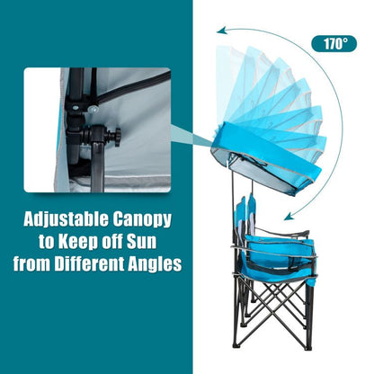 Folding Canopy Camping Chairs Two Person