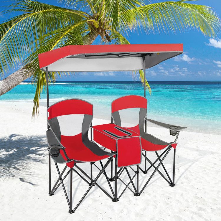 Folding Canopy Camping Chairs Two Person