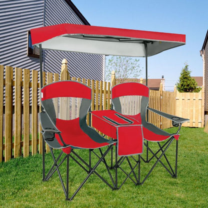 Folding Canopy Camping Chairs Two Person