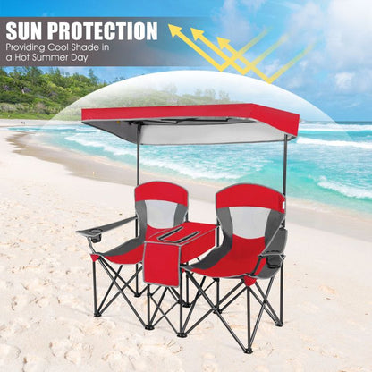 Folding Canopy Camping Chairs Two Person
