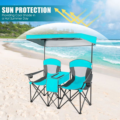 Folding Canopy Camping Chairs Two Person