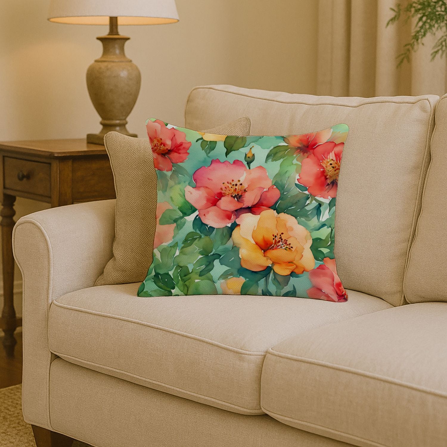 Georgia Cherokee Rose Pillow