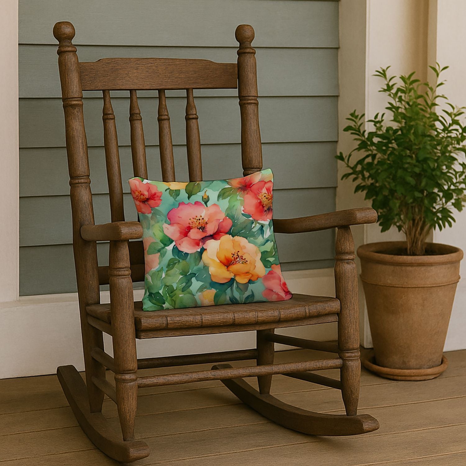Georgia Cherokee Rose Pillow