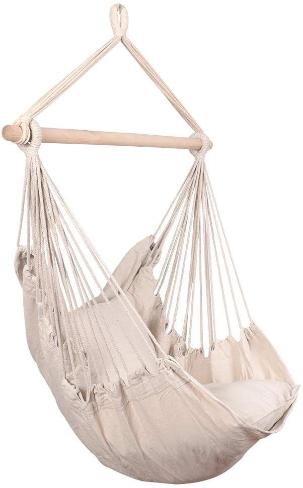 Hammock Chair Swing With Cushions 300lbs