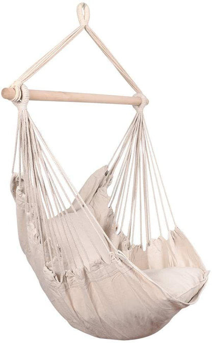 Hammock Chair Swing With Cushions 300lbs