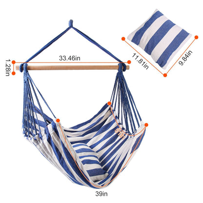 Hammock Hanging Chair Canvas Porch Patio Swing Seat