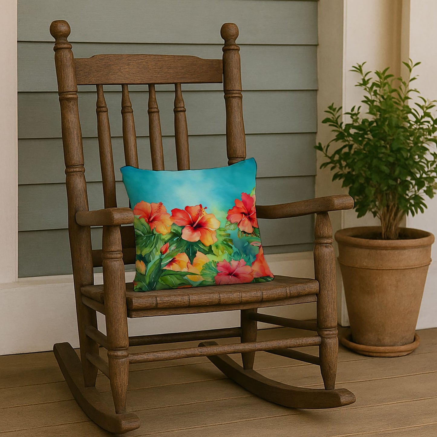 Hawaii Hibiscus Pillow