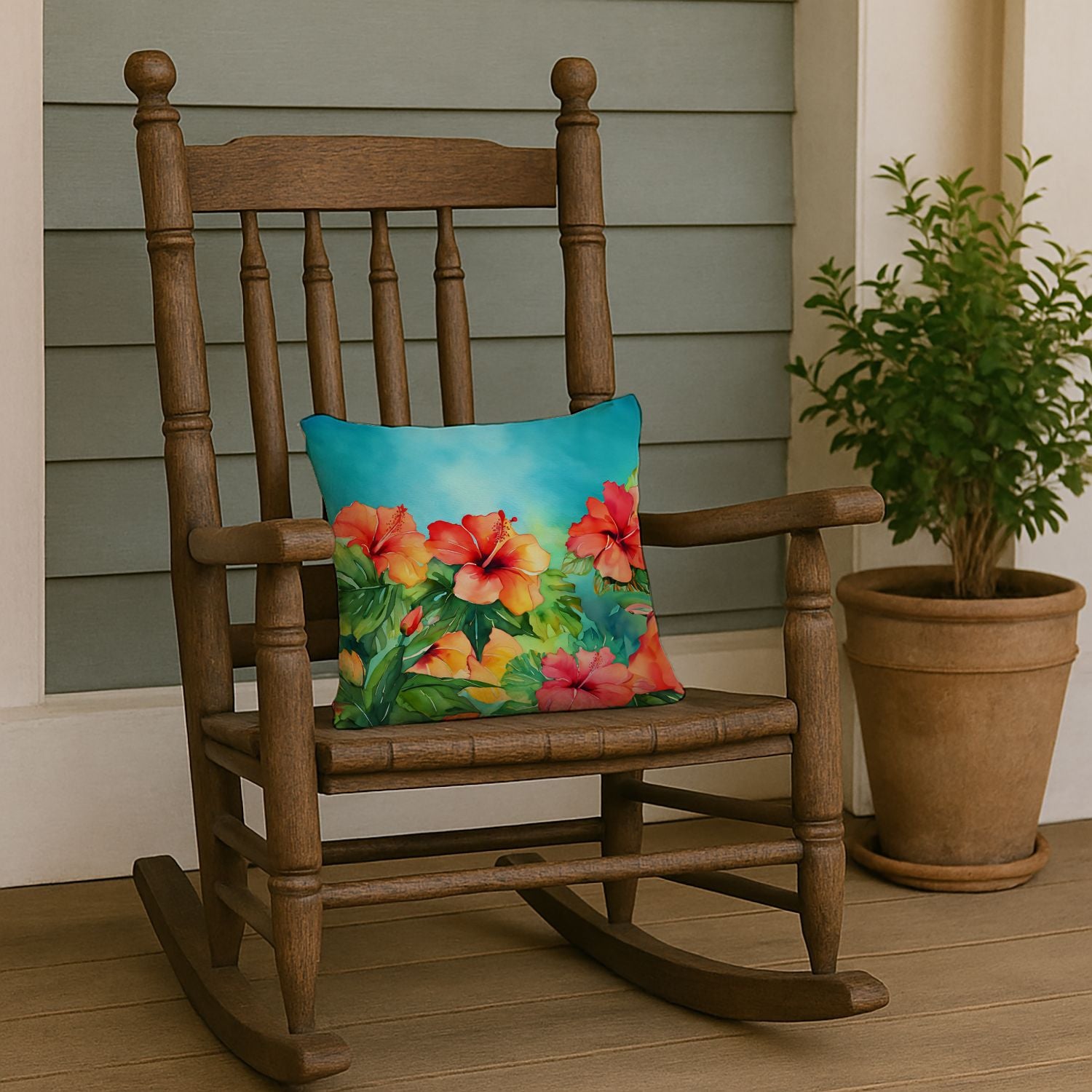 Hawaii Hibiscus Pillow