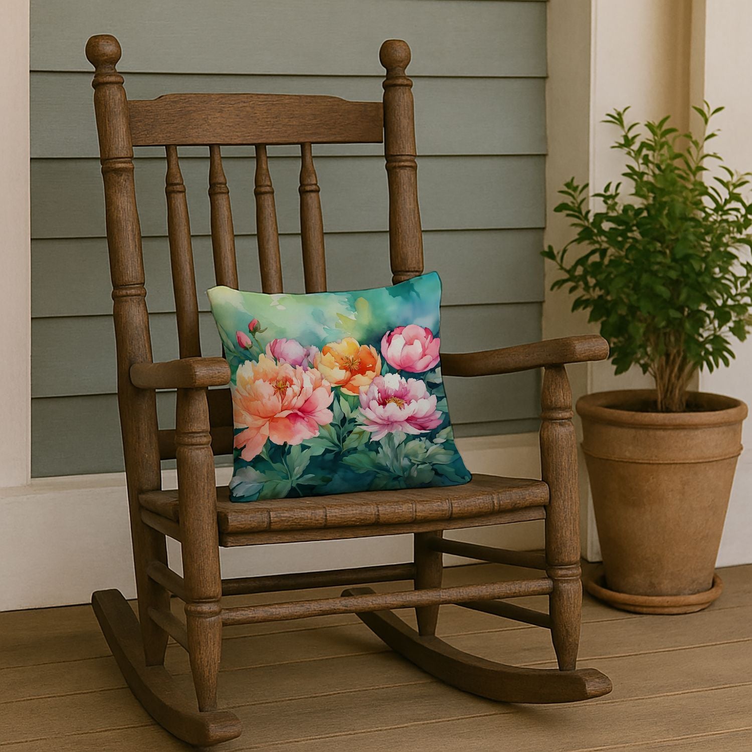 Indiana Peonies Pillow