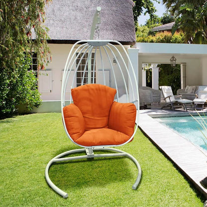 Indoor Outdoor Egg Swing Chair With Cushion and C-stand