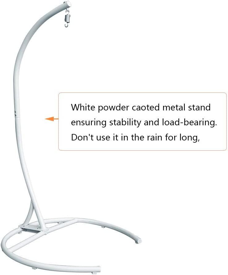 Indoor Outdoor Egg Swing Chair With Cushion and C-stand