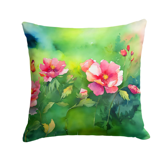 Iowa Prairie Roses Pillow